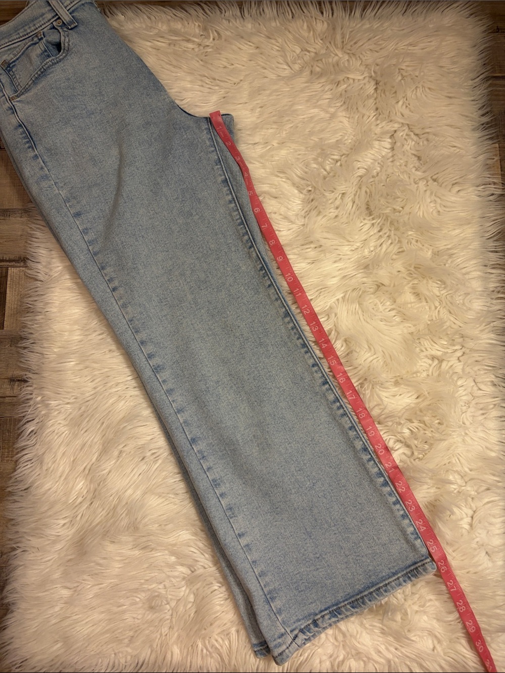 Levi’s high waisted crop flare stretch denim jeans high rise kick flare 30 - Picture 8 of 9